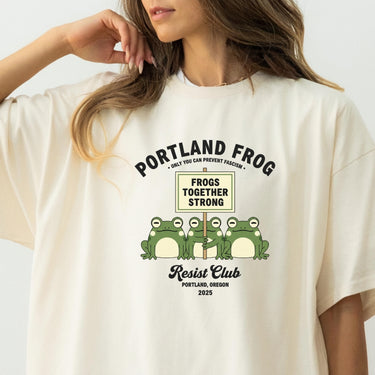 Funny Portland Frog Strong Together Tee – Rebellious Meme Shirt – Freedom Independence Style